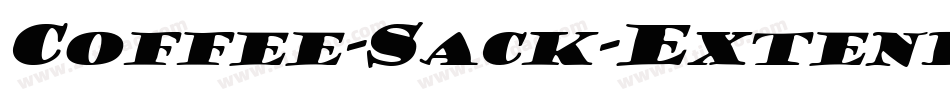 Coffee-Sack-Extended Italic字体转换